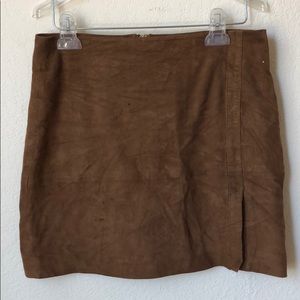 Suede like skirt